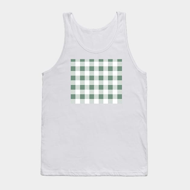 Northeastern farmer pattern green Tank Top by Elysium Studio